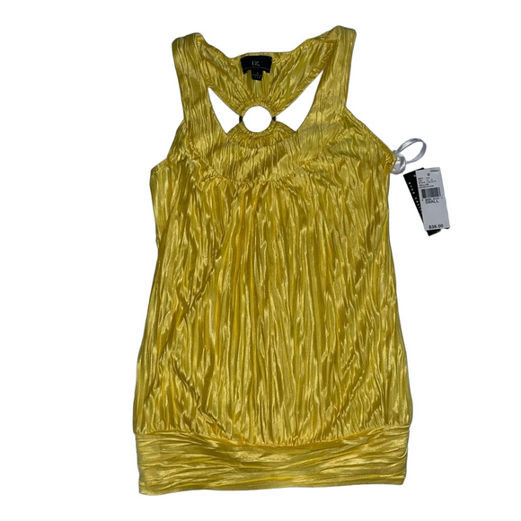Byer California Tops - NWT Women’s Byer California Yellow Ruched Cut Out Tank Top Size Small